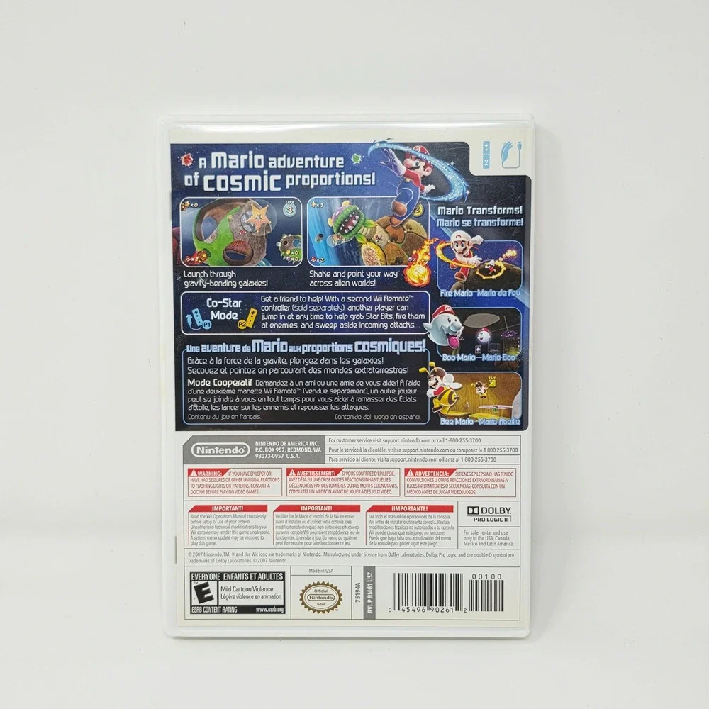 Super Mario Galaxy Nintendo Wii Selects CIB Complete with Manual and Inserts